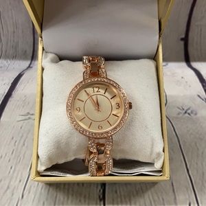 Rose gold watch